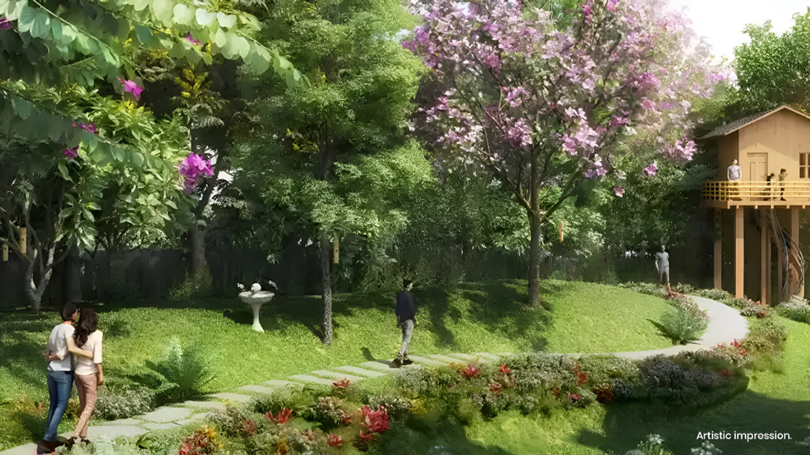 Mahindra Eden Apartments In Kanakapura Road Bangalore forest tree house